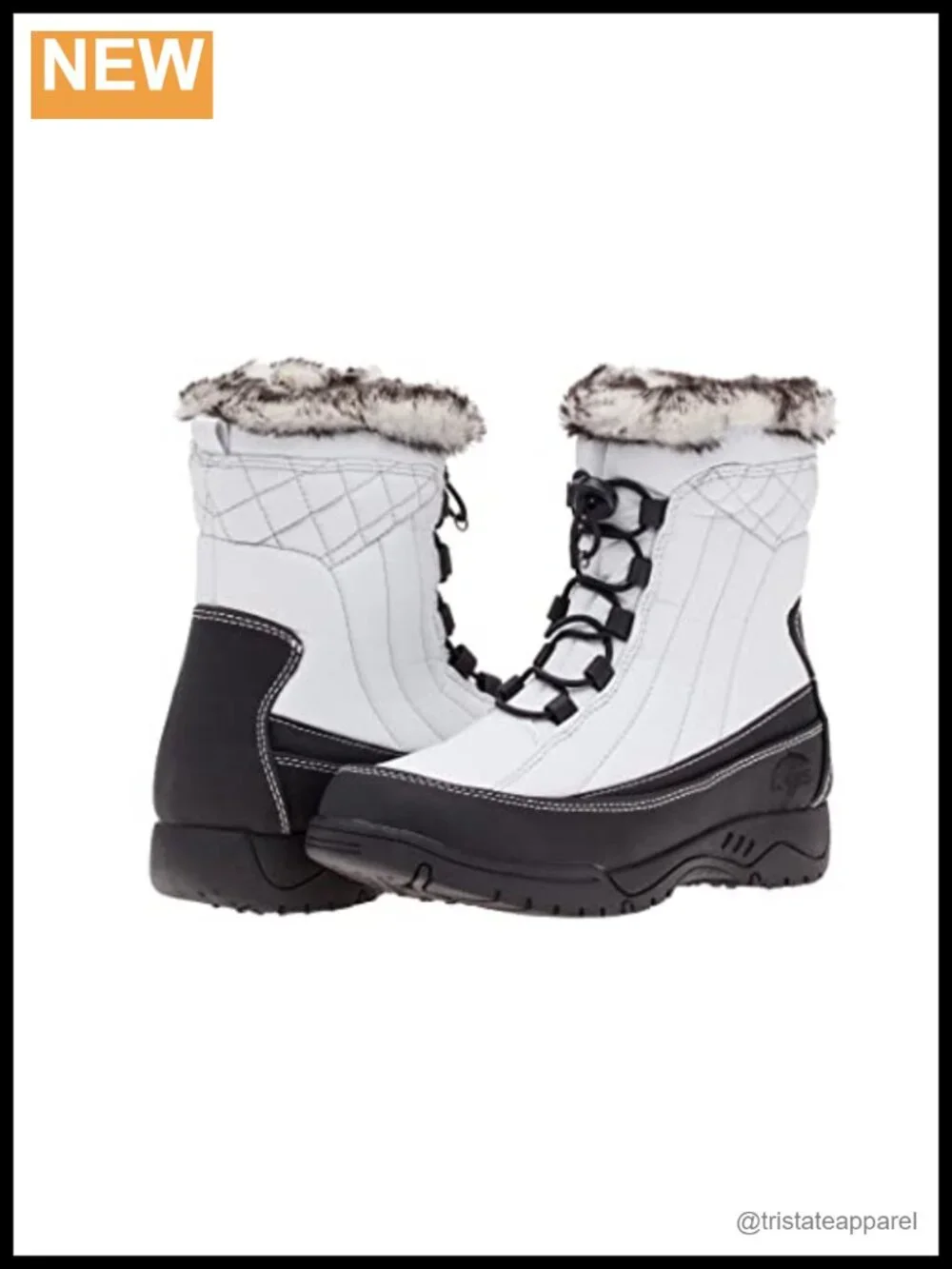 Women's Waterproof Insulated Faux Fur Snow Boots Mid-Calf